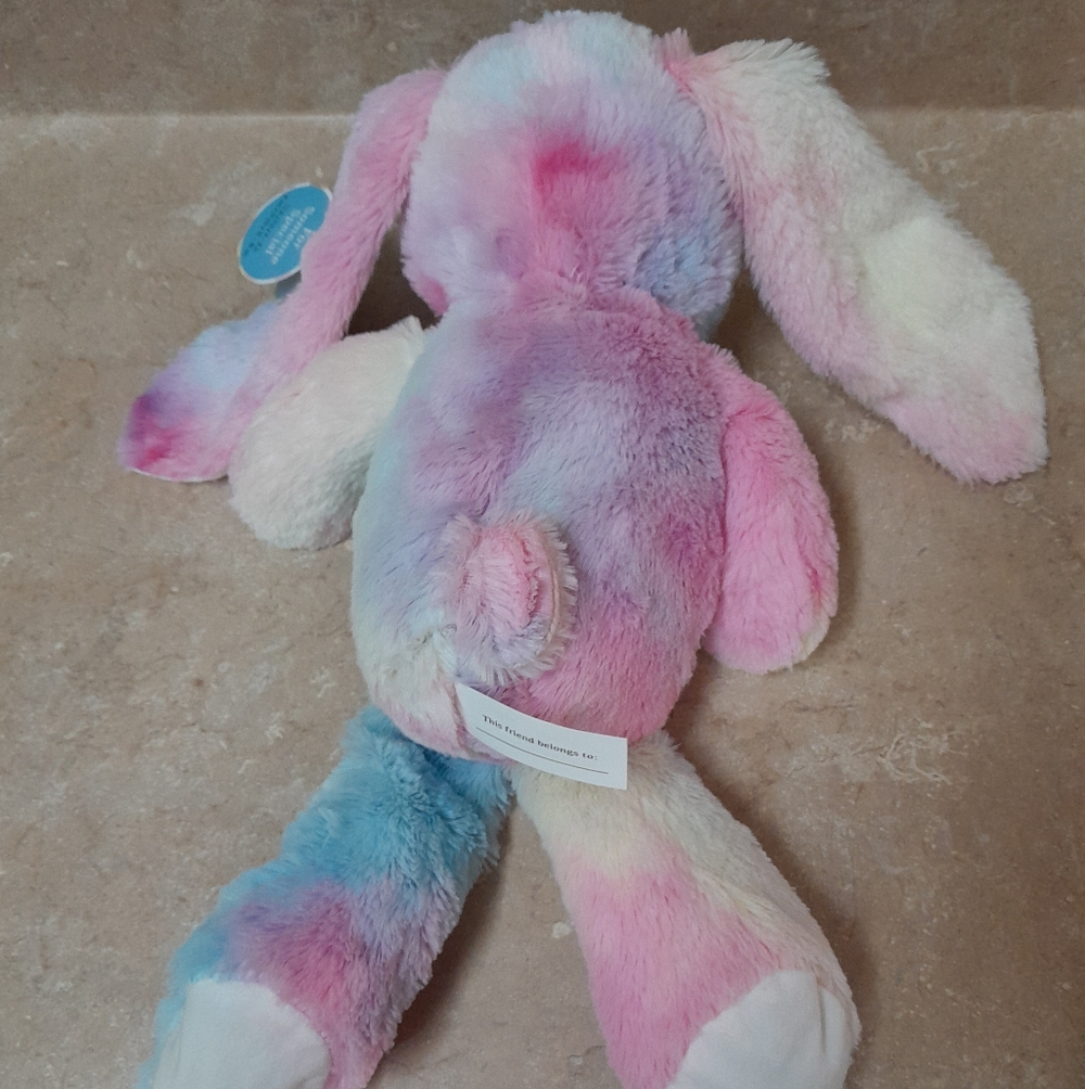 Rainbow Bunny with Bow NWT Size:18" Greenbrier International - Picture 5 of 7